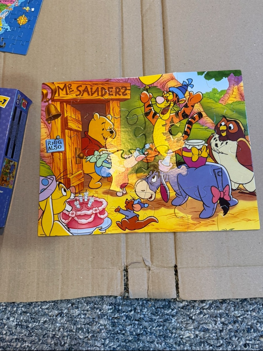 Vintage Mattel Winnie The Pooh 24pc Jigsaw Puzzle 2002 Mattel Pooh & Friends